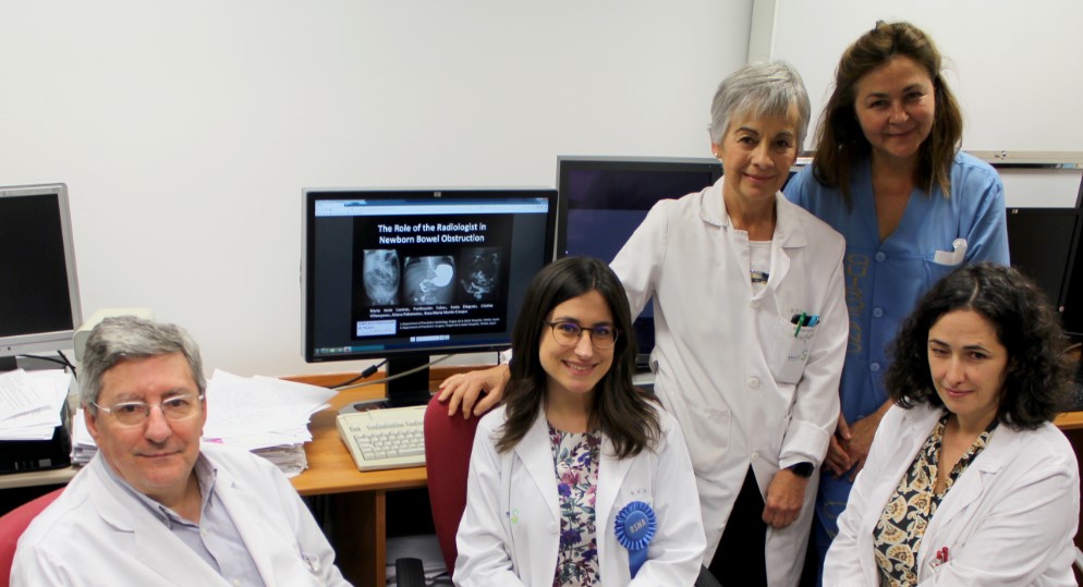 Imagen del equipo que ha contribuido a conseguir el premio en el Congreso de Radiología de Chicago.