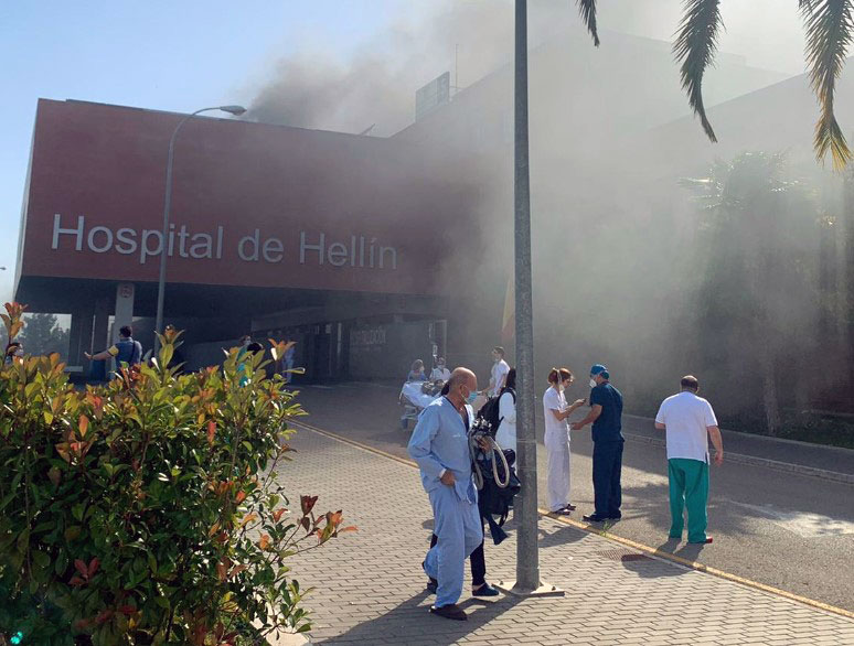 incendio Hospital de Hellín
