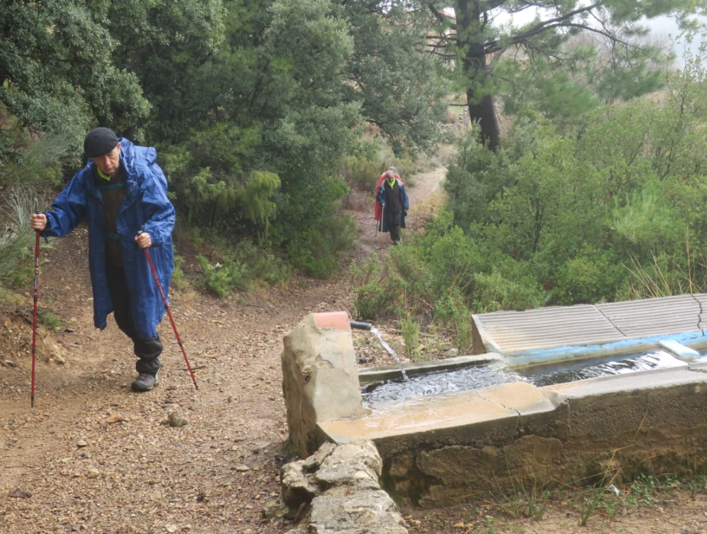 Ocho andarines han recorrido la sierra albaceteña de Nerpio hasta Alcaraz. Son los 'senior', con una edad media de 67 años.